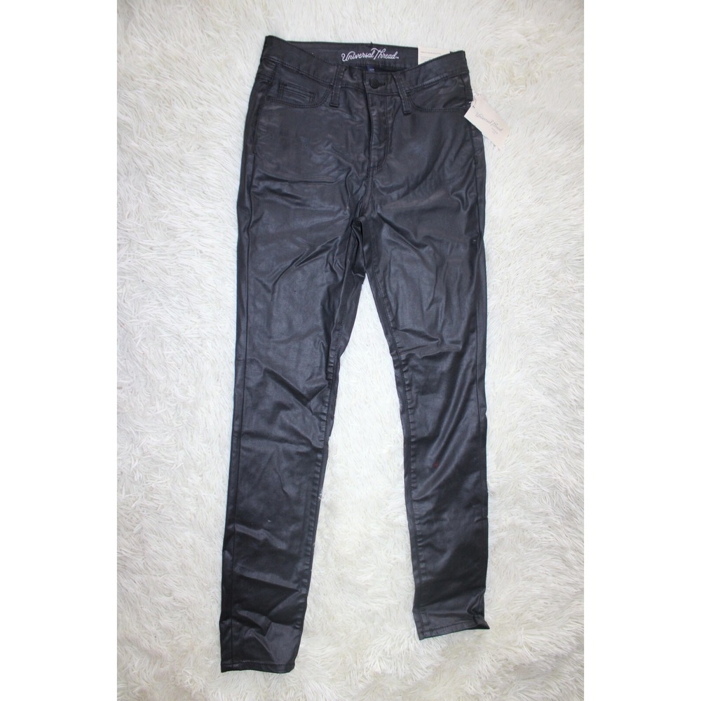 Womens Skinny High Rise Universal thread Pants Black - Size 2 NEW with tags